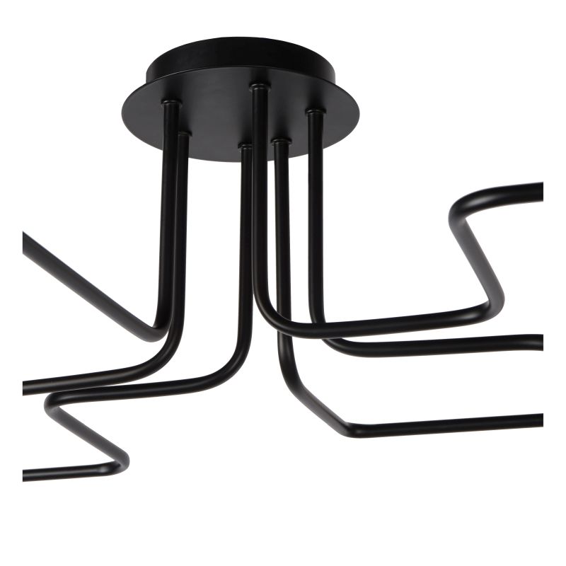 Lucide LESTER - Zapustené stropné svietidlo - 6xE27 - Čierne